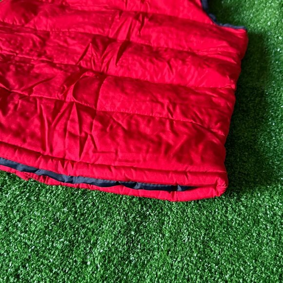 GAP Kids Modern Red Puffer Zipper Iconic Logo Sleeveless Jacket Vest Size XS 4-5 - Picture 12 of 15